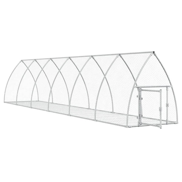 Hasenstall Silber Verzinkt 105x600x120 cm