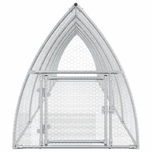 Hasenstall Silber Verzinkt 105x600x120 cm