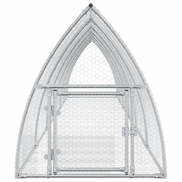 Hasenstall Silber Verzinkt 105x600x120 cm