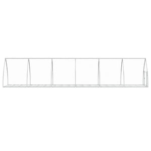 Hasenstall Silber Verzinkt 105x600x120 cm