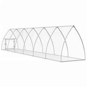 Hasenstall Silber Verzinkt 105x600x120 cm