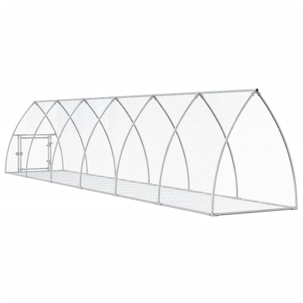 Hasenstall Silber Verzinkt 105x600x120 cm
