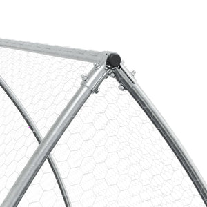 Hasenstall Silber Verzinkt 105x600x120 cm
