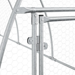 Hasenstall Silber Verzinkt 105x600x120 cm