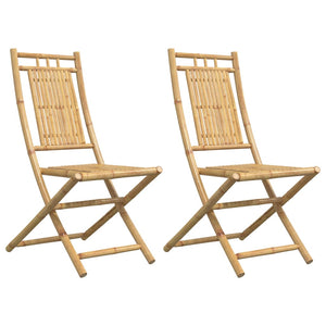 vidaXL Garden Chairs 2 pcs. Foldable 46x66x99 cm Bamboo
