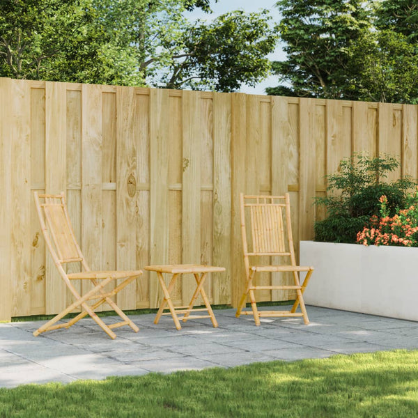 vidaXL Garden Chairs 2 pcs. Foldable 46x66x99 cm Bamboo