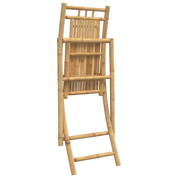 vidaXL Garden Chairs 2 pcs. Foldable 46x66x99 cm Bamboo