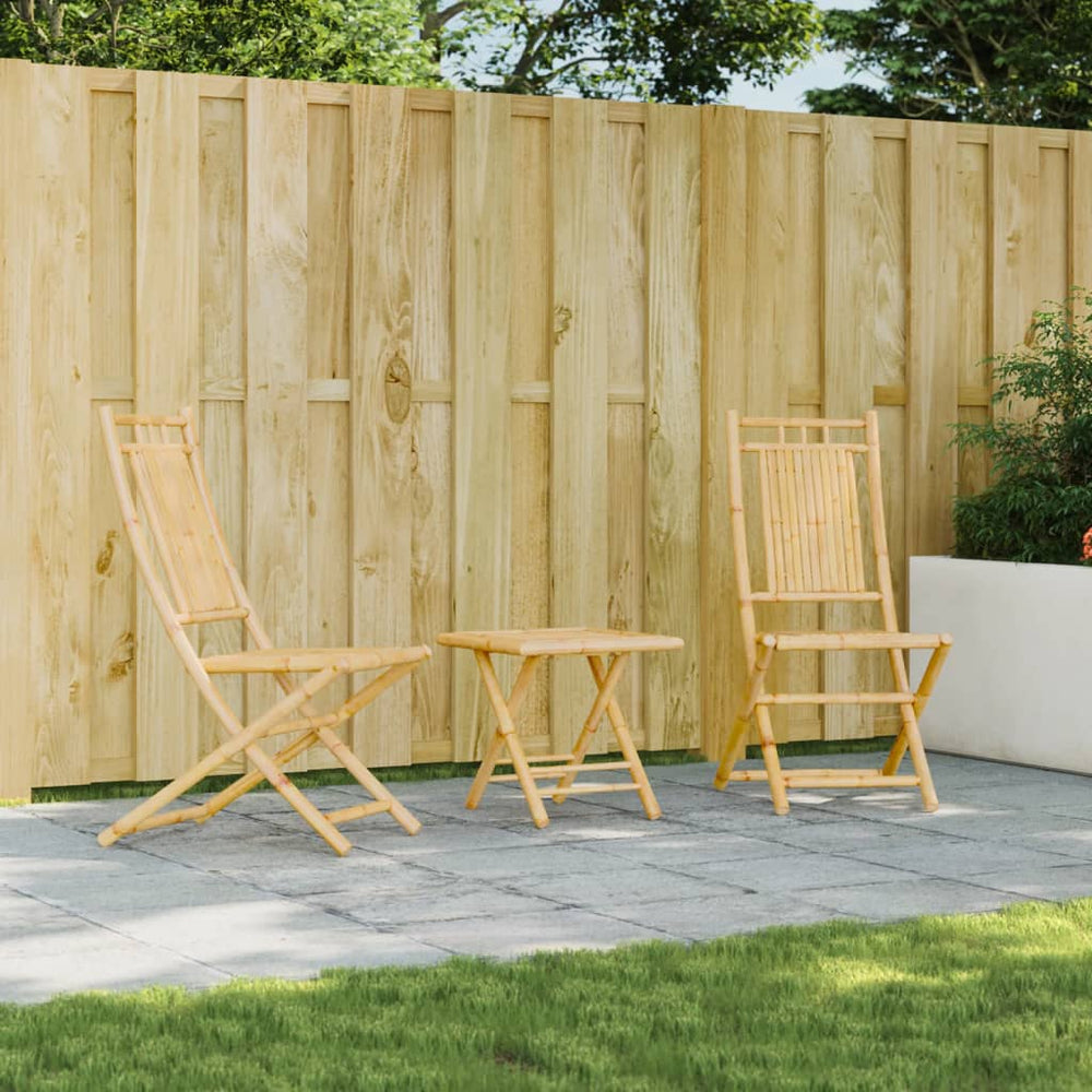 vidaXL Garden Chairs 2 pcs. Foldable 46x66x99 cm Bamboo