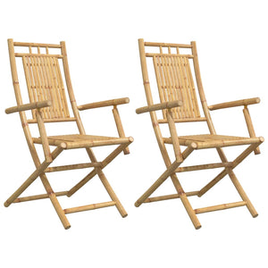 vidaXL Garden Chairs 2 pcs. Foldable 53x66x99 cm Bamboo