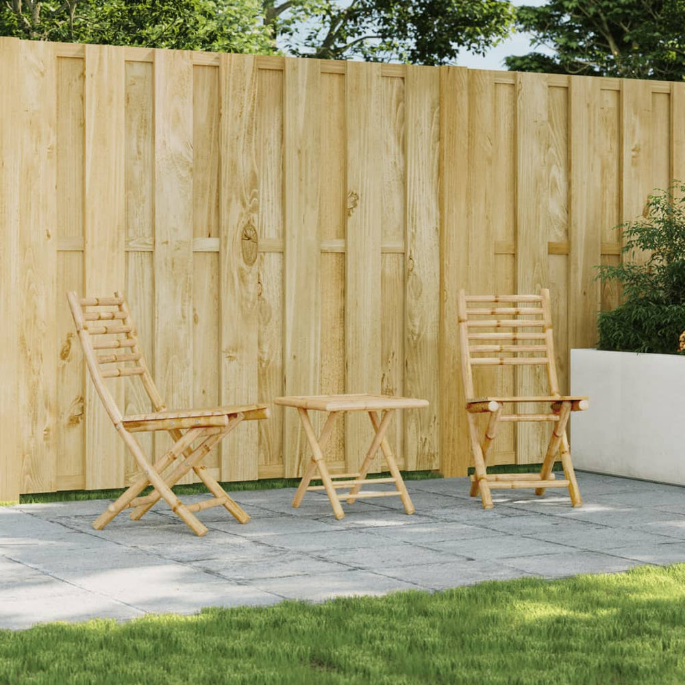 vidaXL Garden Chairs 2 pcs. Foldable 43x54x88 cm Bamboo