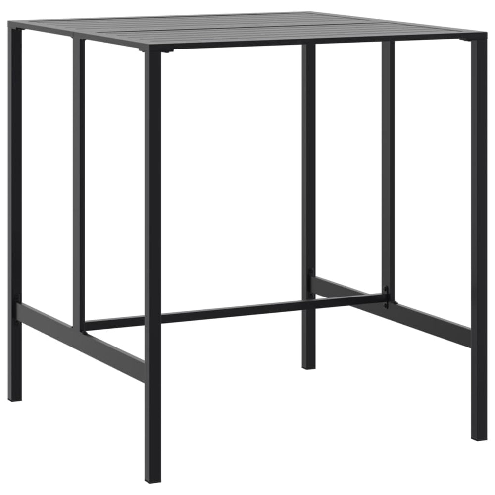 vidaXL Bar Table Black 100x100x110 cm Powder-Coated Steel