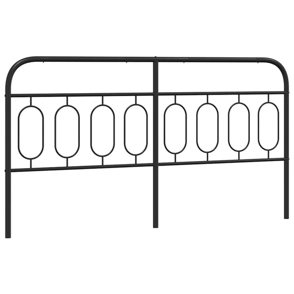 vidaXL Replacement Headboard Metal Black 183 cm