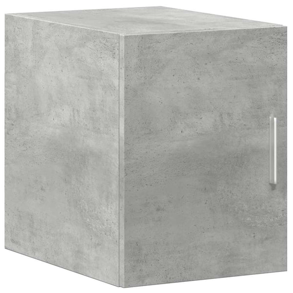 vidaXL Tall Cabinet Narrow Concrete Gray 30x42.5x225 cm Engineered Wood