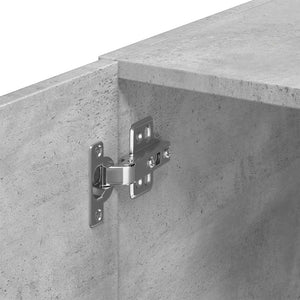 vidaXL Tall Cabinet Narrow Concrete Gray 30x42.5x225 cm Engineered Wood