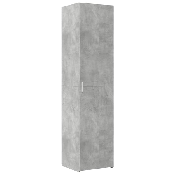 vidaXL Tall Cabinet Narrow Concrete Gray 45x42.5x225 cm Engineered Wood