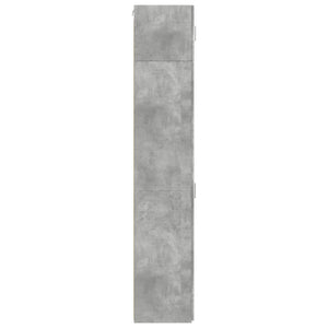 vidaXL Tall Cabinet Narrow Concrete Gray 45x42.5x225 cm Engineered Wood