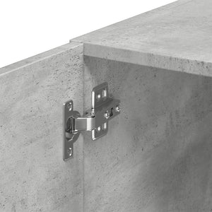 vidaXL Tall Cabinet Narrow Concrete Gray 45x42.5x225 cm Engineered Wood
