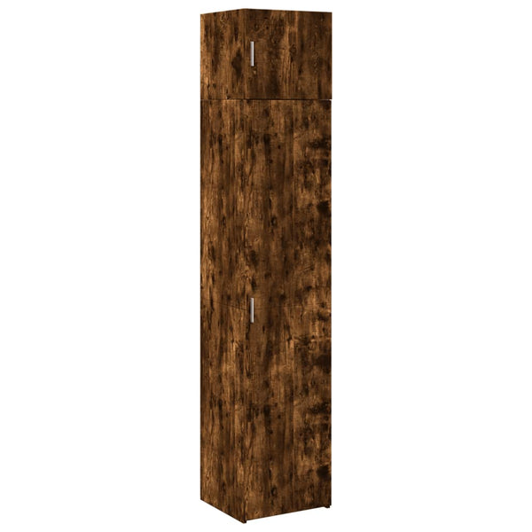 vidaXL Tall Cabinet Narrow Smoked Oak 45x42.5x225 cm Engineered Wood