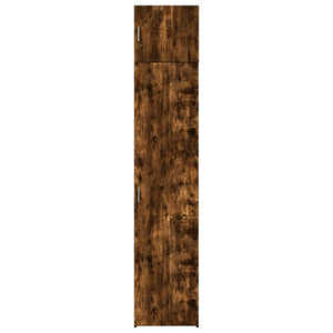 vidaXL Tall Cabinet Narrow Smoked Oak 45x42.5x225 cm Engineered Wood