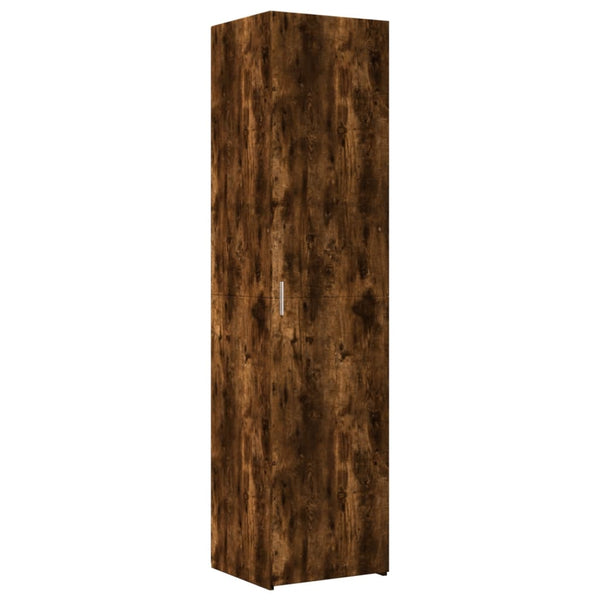 vidaXL Tall Cabinet Narrow Smoked Oak 45x42.5x225 cm Engineered Wood