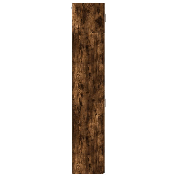 vidaXL Tall Cabinet Narrow Smoked Oak 45x42.5x225 cm Engineered Wood