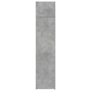 vidaXL Tall Cabinet Narrow Concrete Grey 50x42.5x225 cm Engineered Wood