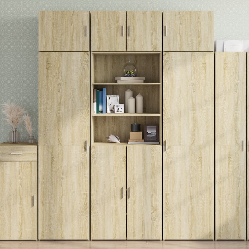 vidaXL Tall Cabinet Sonoma Oak 70x42.5x225 cm Engineered Wood