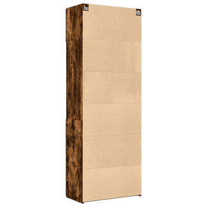 vidaXL Tall Cabinet Smoked Oak 80x42.5x225 cm Engineered Wood