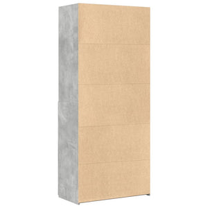 vidaXL Highboard Concrete Grey 80x42.5x185 cm Engineered Wood