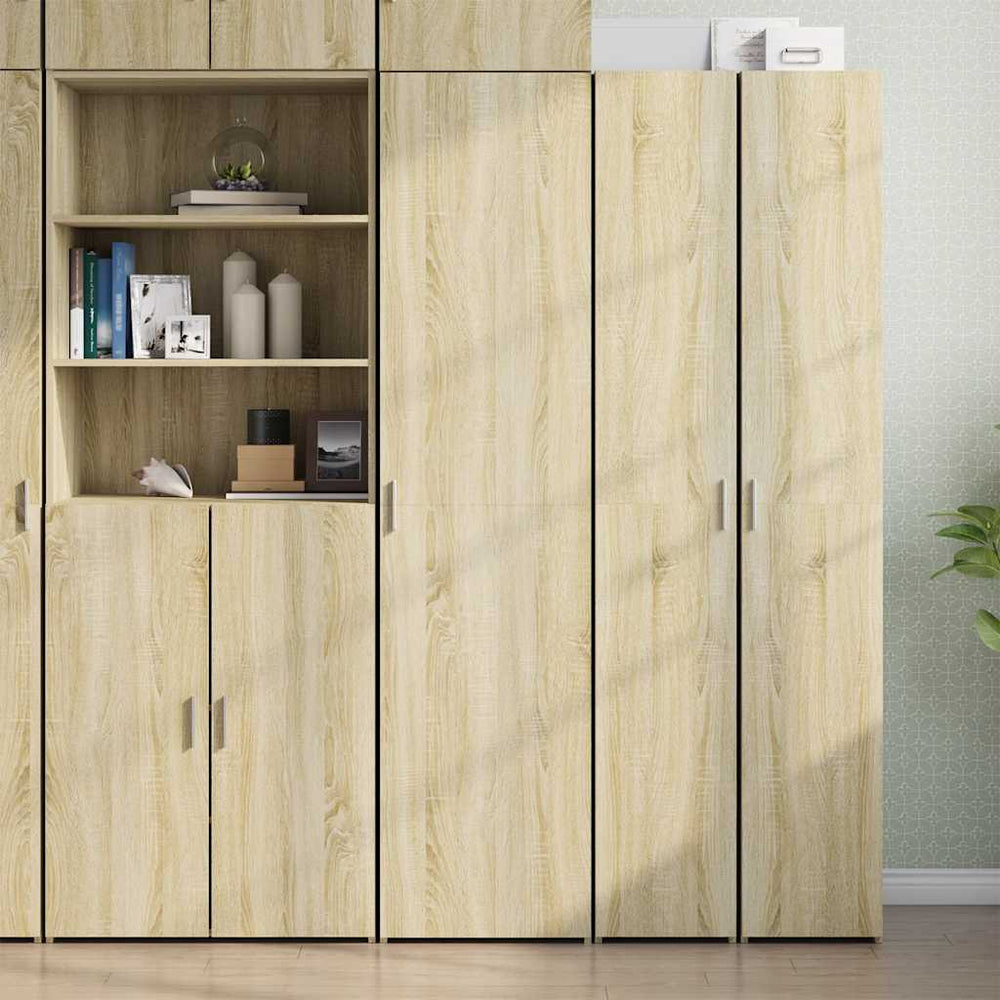 vidaXL Highboard Sonoma Oak 45x42.5x185 cm Engineered Wood