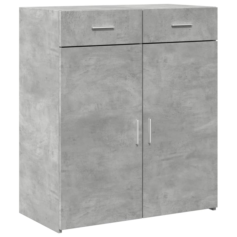 vidaXL Sideboard Concrete Gray 80x42.5x93 cm Engineered Wood