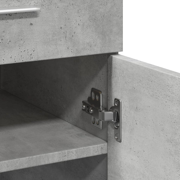 vidaXL Sideboard Concrete Gray 80x42.5x93 cm Engineered Wood