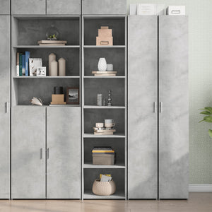 vidaXL Highboard Concrete Gray 45x41x185 cm Engineered Wood