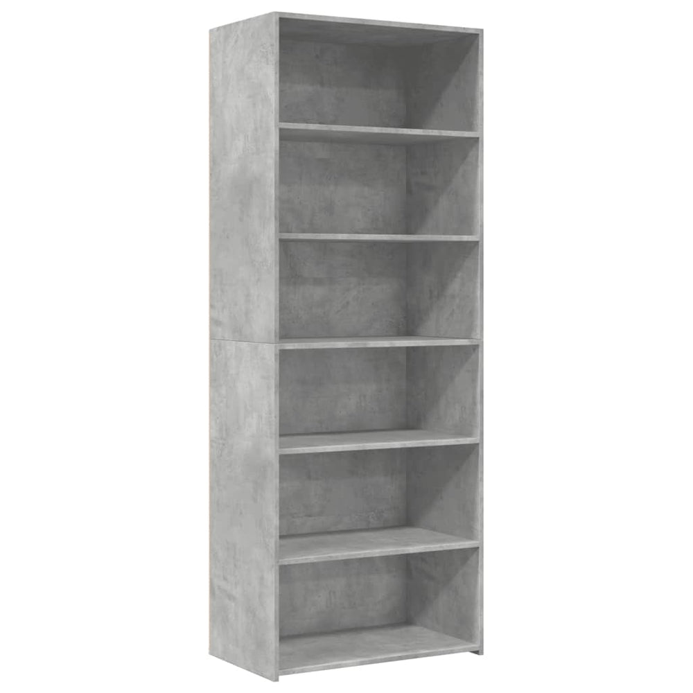 vidaXL Highboard Concrete Gray 70x41x185 cm Engineered Wood