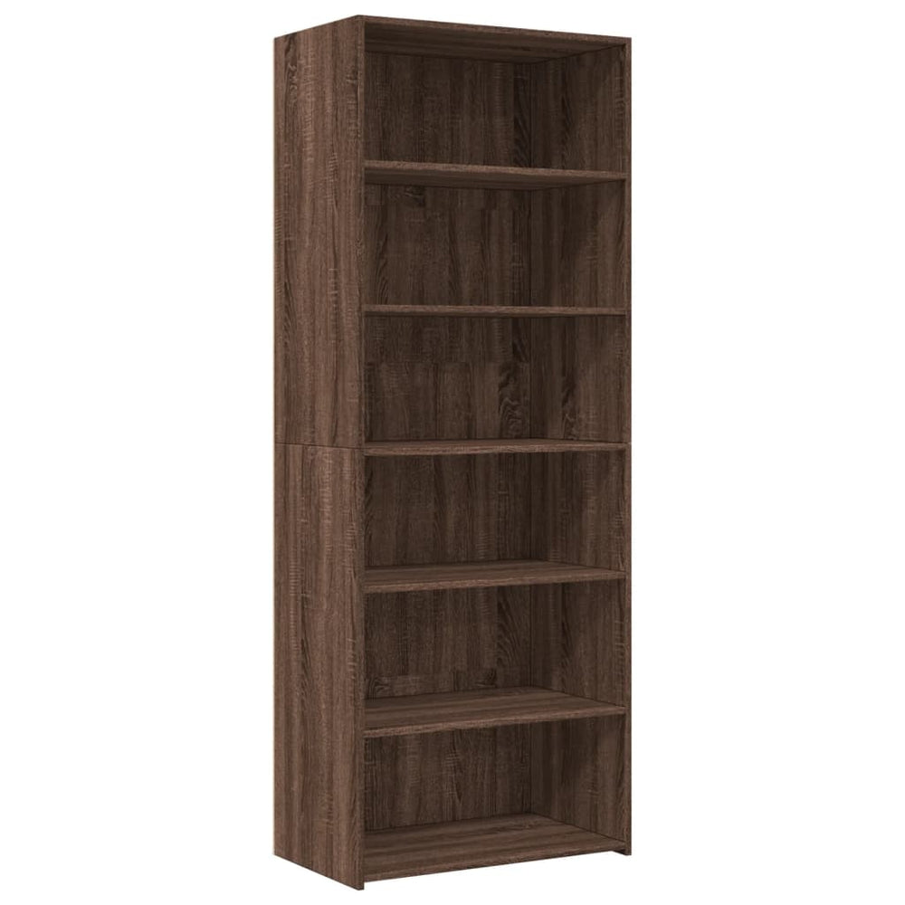 vidaXL Highboard Brown Oak Look 70x41x185 cm Engineered Wood