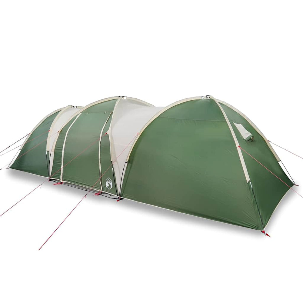 vidaXL 8-Person Dome Family Tent Green Waterproof