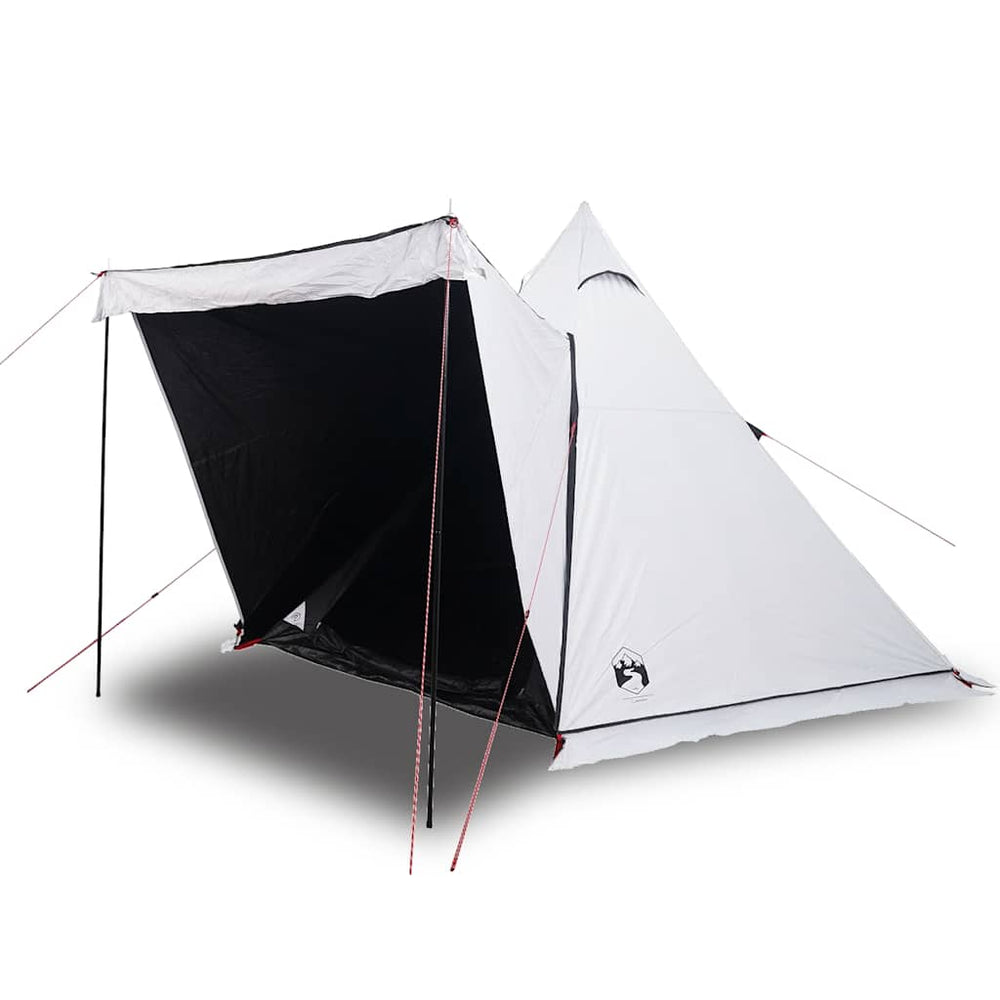 vidaXL Teepee Family Tent 6 Person White Blackout Waterproof