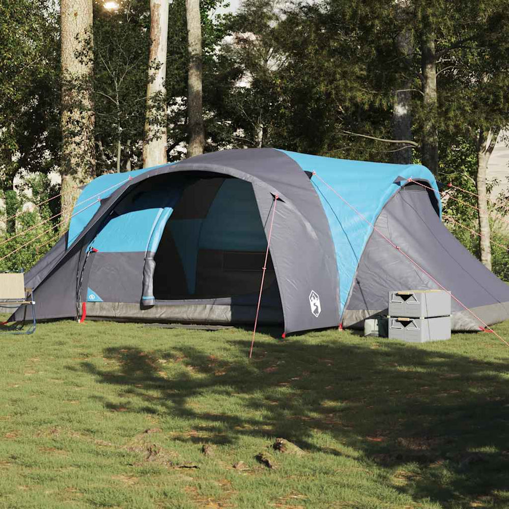 vidaXL 6-Person Dome Family Tent Blue Waterproof