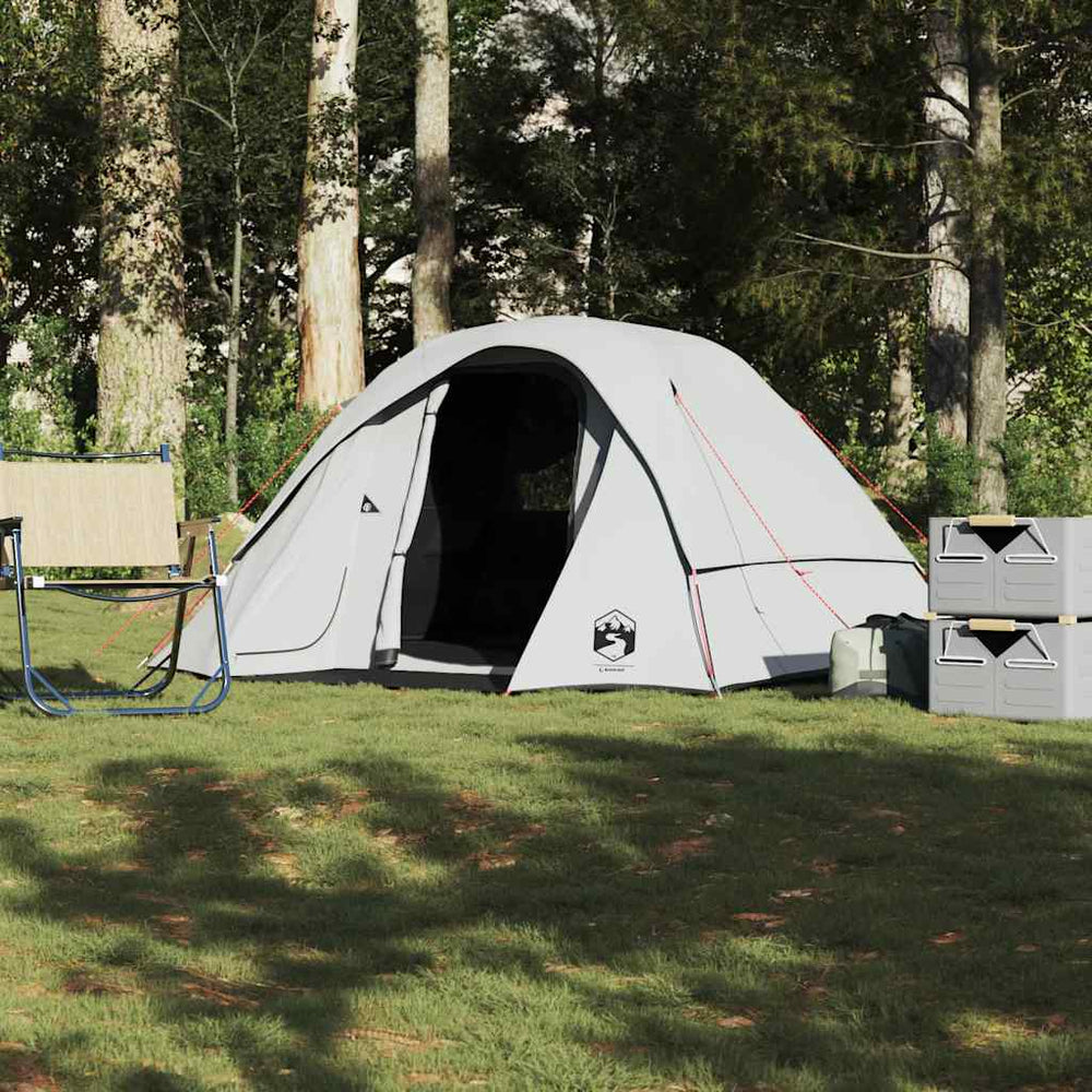 vidaXL Family Tent 6-Person White Blackout Waterproof