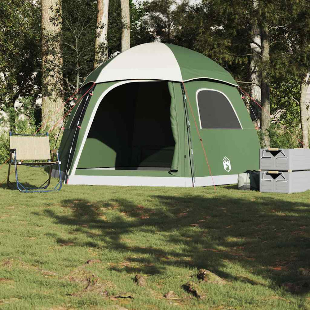 vidaXL 6-Person Dome Family Tent Green Waterproof