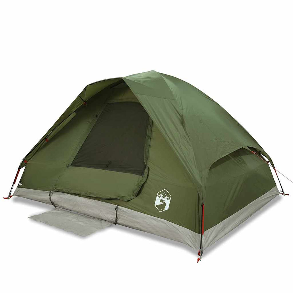 vidaXL Dome Family Tent 6 Person Olive Green Waterproof