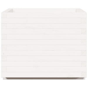 vidaXL Planter White 60x60x49.5 cm Solid Pine Wood