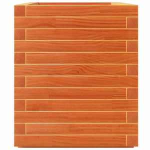 vidaXL Planter Waxed Brown 70x40x49.5 cm Solid Pine Wood