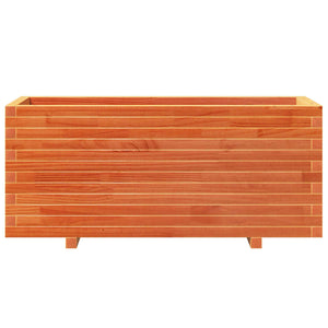 vidaXL Planter Wax Brown 110x40x49.5 cm Solid Pine Wood