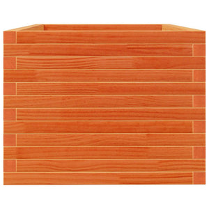 vidaXL Garden Planter Wax Brown 90x60x49.5 cm Solid Pine Wood