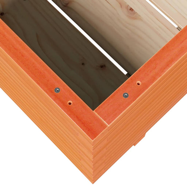 vidaXL Garden Planter Wax Brown 90x60x49.5 cm Solid Pine Wood