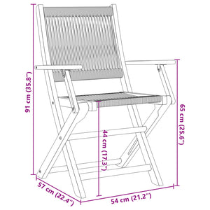 vidaXL 5-Piece Garden Dining Set Polypropylene and Solid Wood Grey