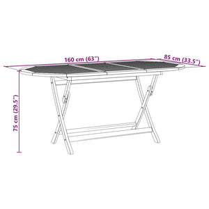 vidaXL 7-Piece Garden Dining Set Poly Rattan and Solid Wood Grey