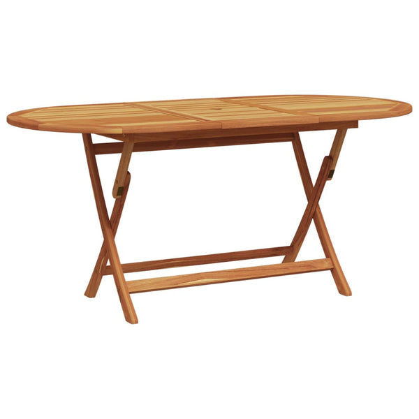 vidaXL 7-Piece Garden Dining Set Fabric and Solid Wood Leaf Pattern