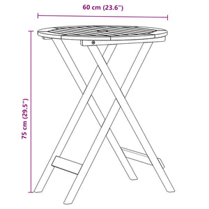 vidaXL 3-Piece Bistro Set Beige Polypropylene and Solid Wood